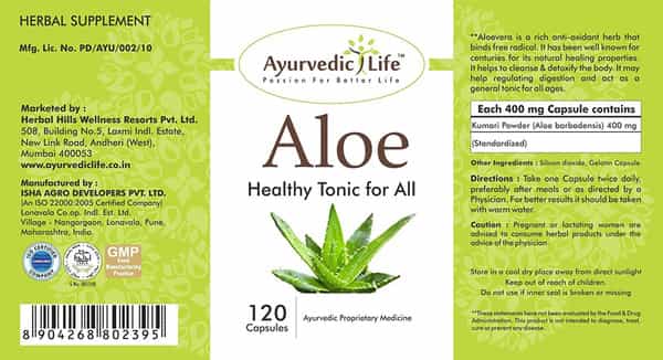 Ayurvedic Life Punarnva Capsule 120 Count Pack Of 2 Natural