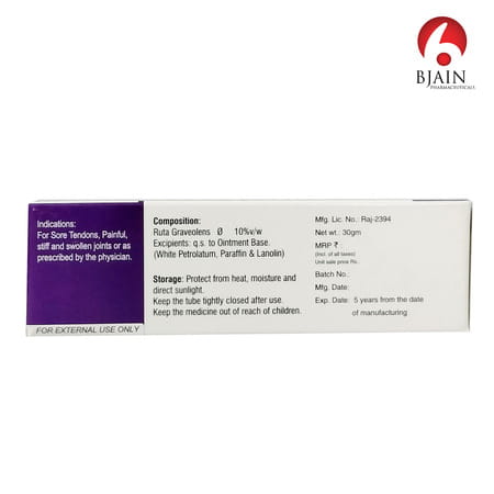 Bjain Ruta Homeopathic Ointment - 30gm
