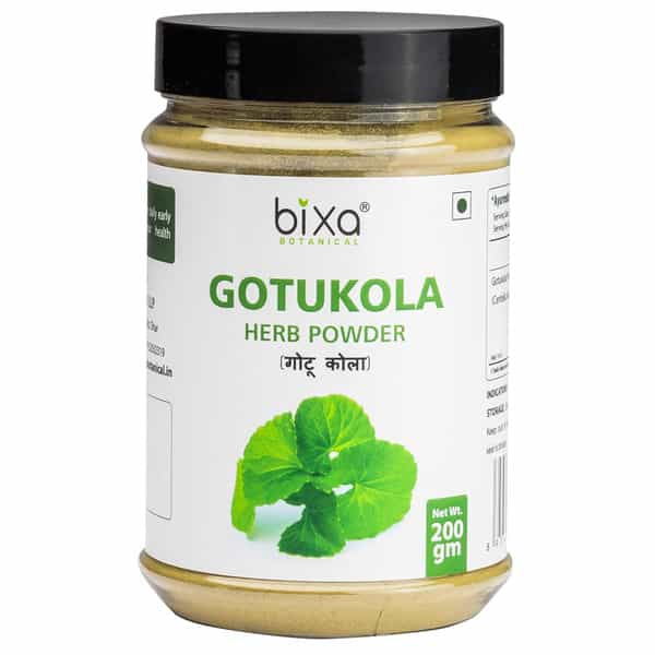 Bixa Botanical Gotu Kola Herbs Powder(Centella Asiatica) | Brain & Nervine Wellness 200G