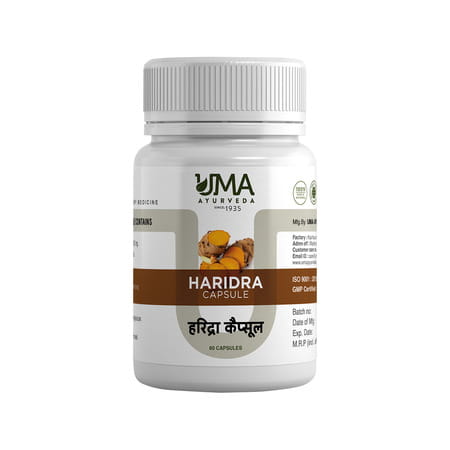 Uma Ayurveda Haridra Capsule Ayurvedic Capsules 60 Caps
