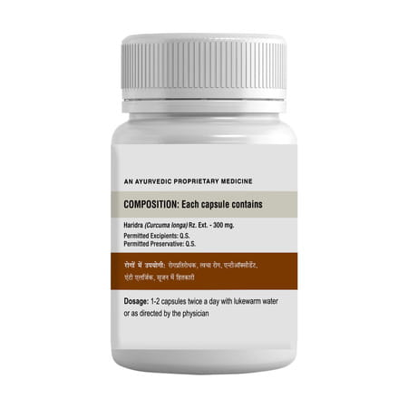 Uma Ayurveda Haridra Capsule Ayurvedic Capsules 60 Caps