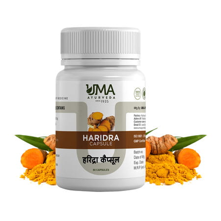 Uma Ayurveda Haridra Capsule Ayurvedic Capsules 60 Caps