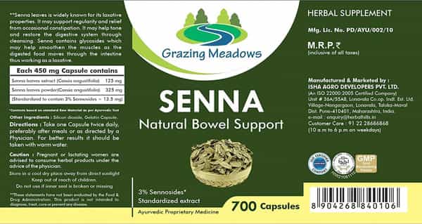 Grazing Meadows Senna - 700 Capsules