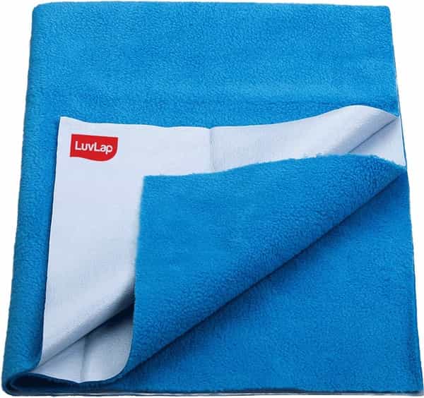 Luvlap Instadry Extra Absorbent Dry Sheet Bed Protector Royal Blue 0M Large 100X140cm