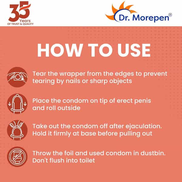 Dr. Morepen Exygra Condoms Pack Of 3 & Exygra Delay Spray 20G Pack Of 2