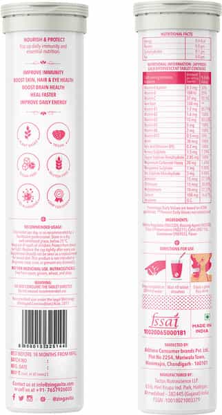 Zingavita Daily Multivitamins For Women Sugar Free 20 Fizzy Effervescent Tablets
