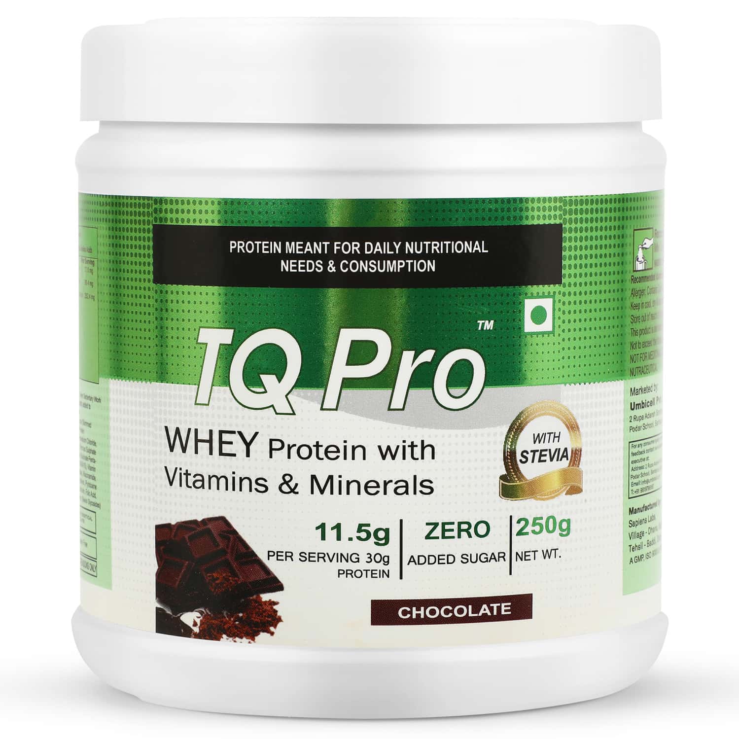 Tq Pro Whey Protein Chocolate Powder 250 G