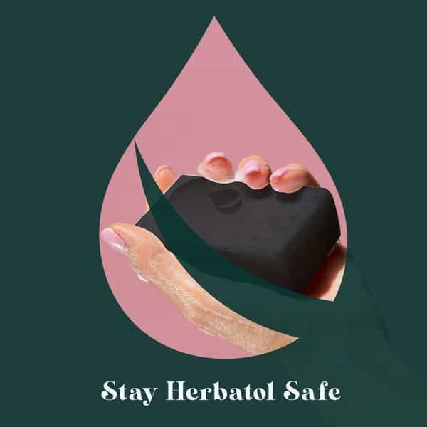 Herbatol Plus Anti-Bacterial Soap For 99.99% Germ Protection With Neem & Charcoal (Pack Of 3)