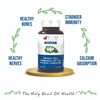 Bliss Welness Calcium Magnesium Zinc Vitamin D3 K2 B12 Folic Acid|Joint And Bones - 120 Veg Tablets