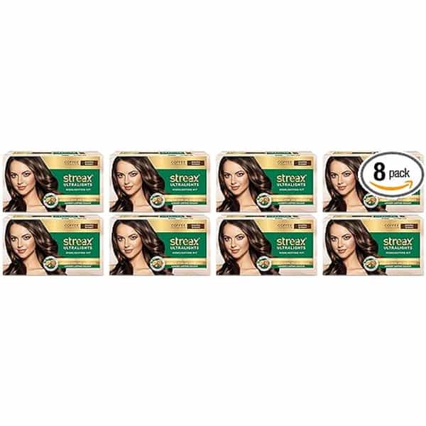Streax Ultralights Highlighting Kit Mocha Brown(60 Ml)Pack Of 8 Mocha Brown