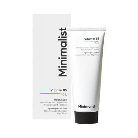 Vitamin B5 10% Oil Free Moisturizer With Zinc | Copper | Magnesium & Ha For Oily Ski