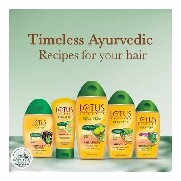 Lotus Kera-Veda Amlapura Shikakai- Amla Herbal Shampoo 200 Ml