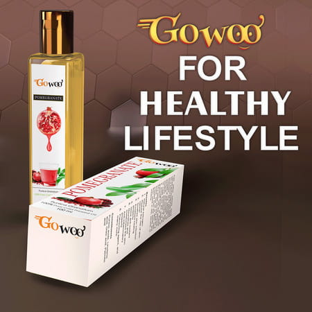 Go Woo 100% Pure Pomegranate Seed Carrier Oil Cold Pressed 100 Ml