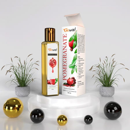 Go Woo 100% Pure Pomegranate Seed Carrier Oil Cold Pressed 100 Ml
