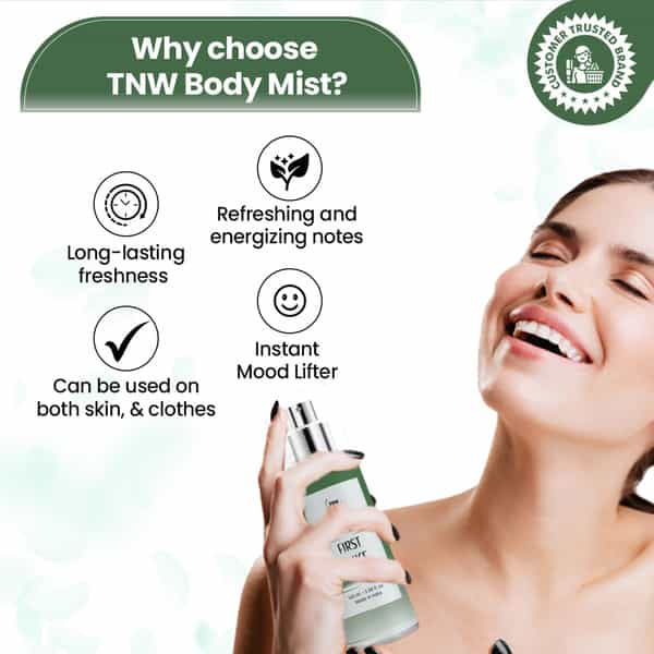 Tnw The Natural Wash First Dance Body Mist For Long-Lasting Energizing Fragrance | 100Ml