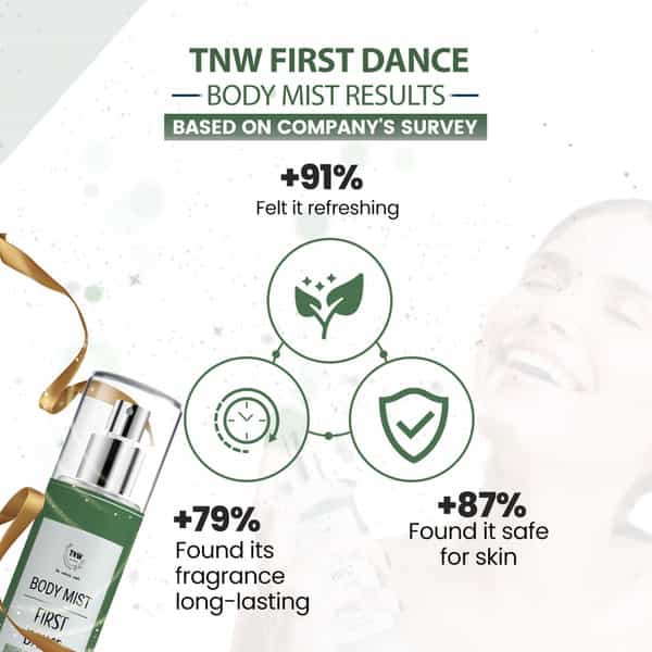 Tnw The Natural Wash First Dance Body Mist For Long-Lasting Energizing Fragrance | 100Ml