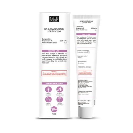 Sheneed Feminine Intimate Anti-Itch Cream | Maximum Strength | All Skin Types | Gynac Approved|30g