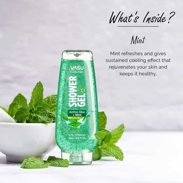 Vasu Shower Gel- Active Deo-Mint_250ml