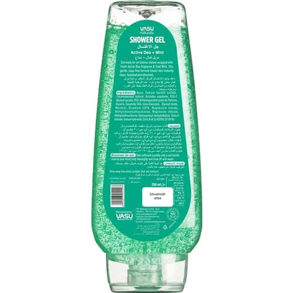 Vasu Shower Gel- Active Deo-Mint_250ml