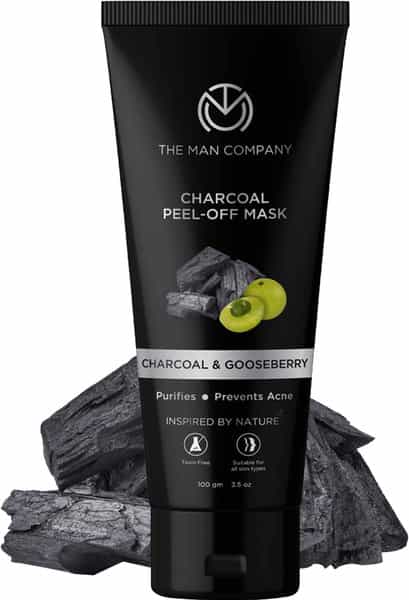 The Man Company Charcoal Peel Off Mask To Remove Blackheads Dead Skin - 100 Gm