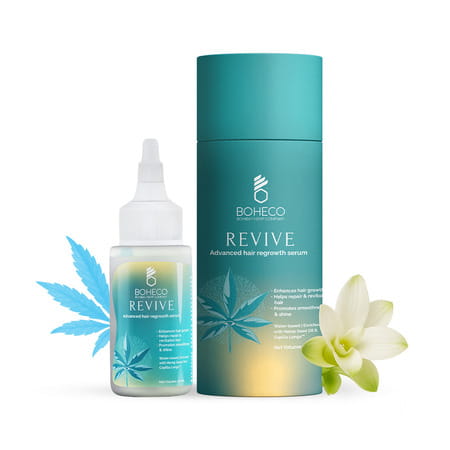 Boheco Revive Advance Hair Regrowth Serum | Enhances Hair Density & Strength | 50ml
