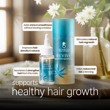 Boheco Revive Advance Hair Regrowth Serum | Enhances Hair Density & Strength | 50ml