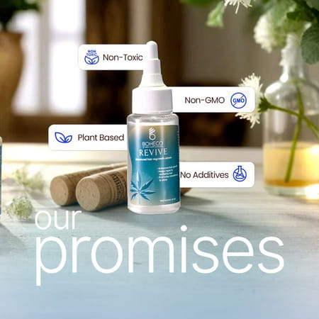 Boheco Revive Advance Hair Regrowth Serum | Enhances Hair Density & Strength | 50ml