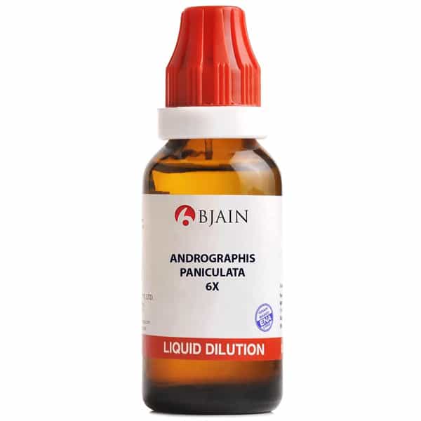 Bjain Andrographis Paniculata 6X Homeopathic Liquid Dilution 30Ml