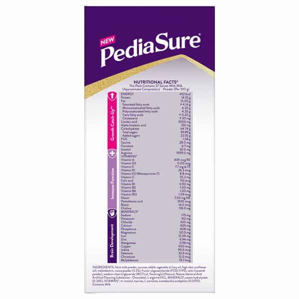 Pediasure Scientifically Designed Nutrition Health Drink Chocolate - 1Kg Box