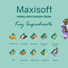 Maxisoft Herbal Moisturizing Cream | Squat Jar | 50 Gm | Pack Of 2