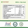 Pure Nutrition Iron Folic Acid Supplement - 120 Veg Tablets With Zinc | Vitamin C & Vitamin B12