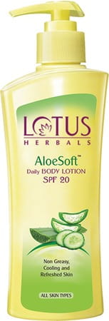 Lotus Herbals Aloesoft Daily Body Lotion Spf 20 250 Ml