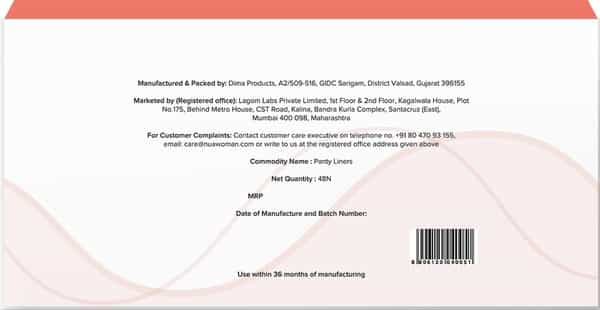 Nua Everyday Liners | Intimate Hygiene | Panty Liner | 48 Liners