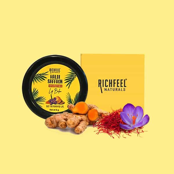 Richfeel Hydrating Lip Balm With Haldi & Saffron 6 G