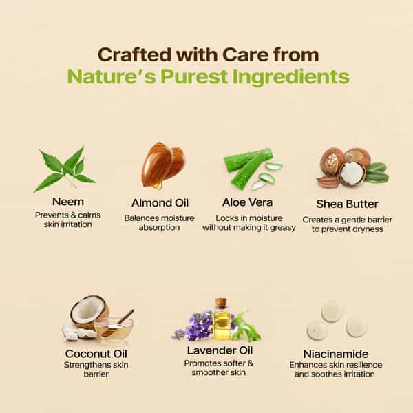 Herby Angel Ultra Gentle Baby Lotion With Spf 15 | Aloe Vera | Neem & Lavender Oil - 200Ml