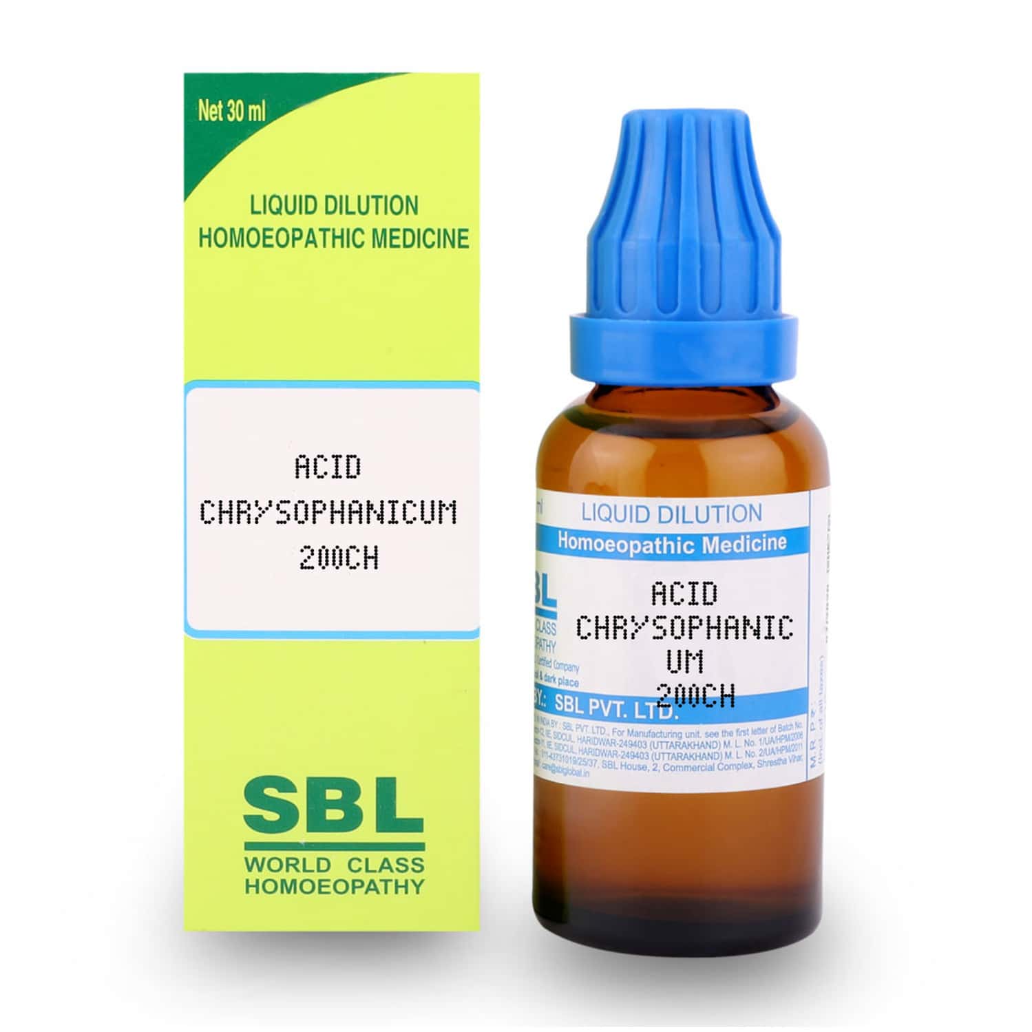 Sbl Acid Chrysophanicum Dilution 200 Ch 30 Ml