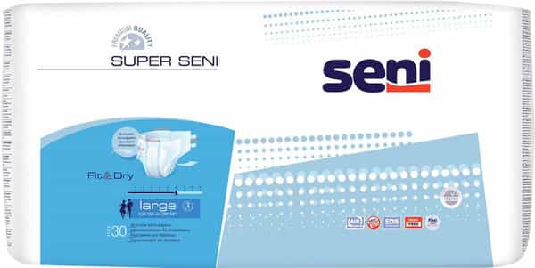 Super Seni Breathable Adult L Diapers 30