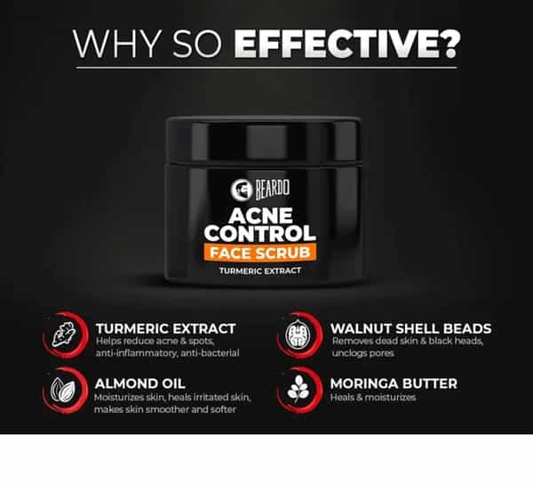 Beardo Acne Control Face Scrub - 100 Gm