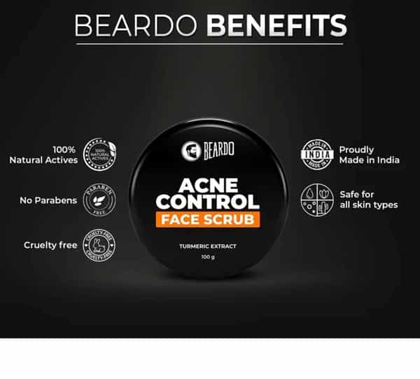 Beardo Acne Control Face Scrub - 100 Gm