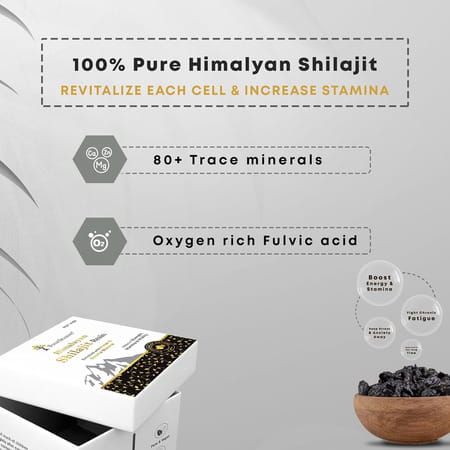 Four Seasons Himalayan Shilajit Gold Resin (20Gm) | Boost Performance | Endurance And Stamina