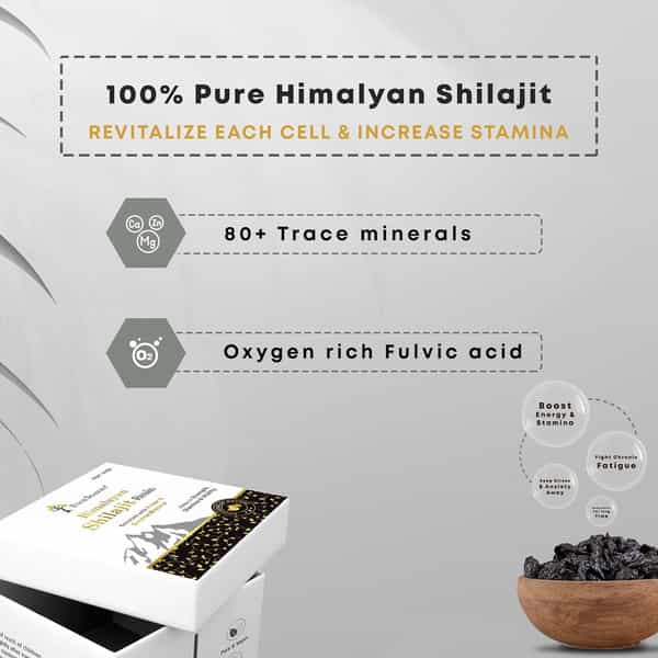 Four Seasons Himalayan Shilajit Gold Resin (20Gm) | Boost Performance | Endurance And Stamina