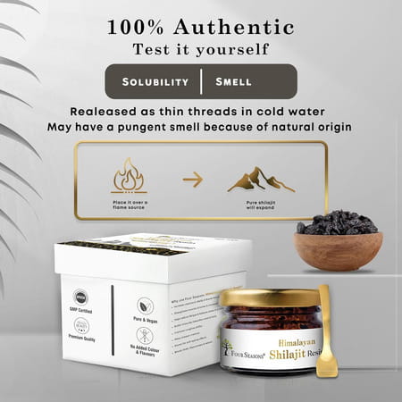Four Seasons Himalayan Shilajit Gold Resin (20Gm) | Boost Performance | Endurance And Stamina