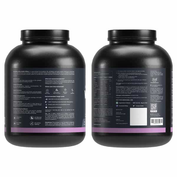 Nutrabay Pro Nitro Build Whey Protein - 2Kg | Rich Milk Chocolate - 22 Servings | For Men And Women
