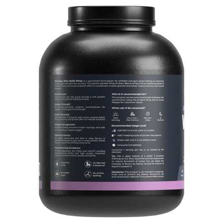 Nutrabay Pro Nitro Build Whey Protein - 2kg | Rich Milk Chocolate - 22 Servings | For Men And Women