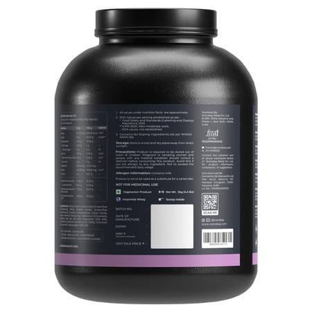 Nutrabay Pro Nitro Build Whey Protein - 2kg | Rich Milk Chocolate - 22 Servings | For Men And Women