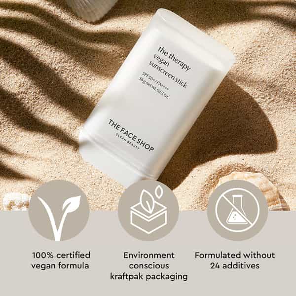 The Face Shop The Therapy Vegan Sunscreen Stick Spf50+