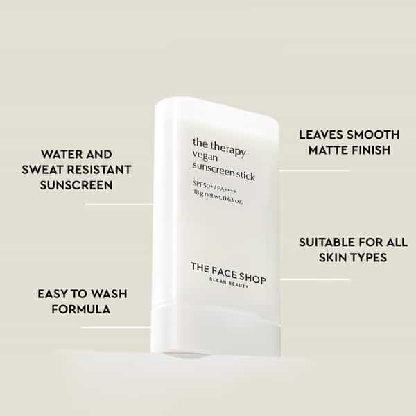 The Face Shop The Therapy Vegan Sunscreen Stick Spf50+