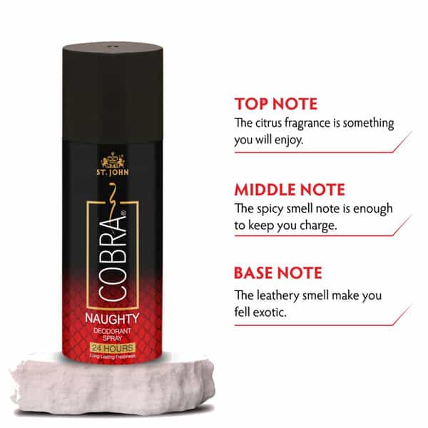 St.john Cobra Naughty Body Spray Limited Edition Deodorant For Men 150Ml
