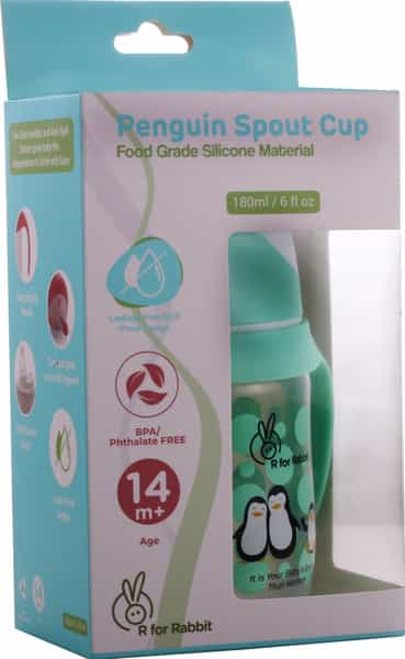 R For Rabbit Penguin Spout Sipper Sippers - Green
