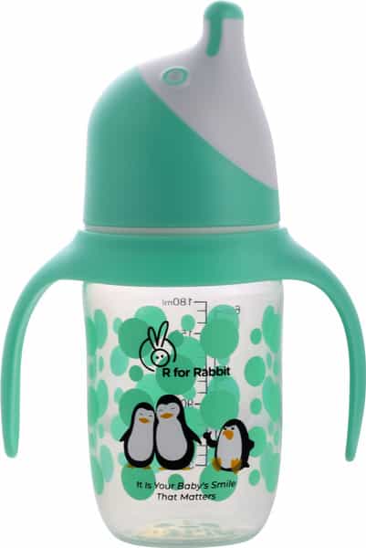 R For Rabbit Penguin Spout Sipper Sippers - Green